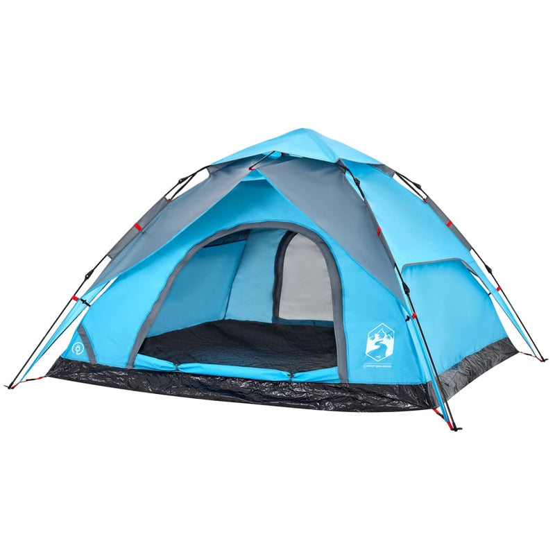 Kuppel-Campingzelt 5 Personen Blau Quick Release