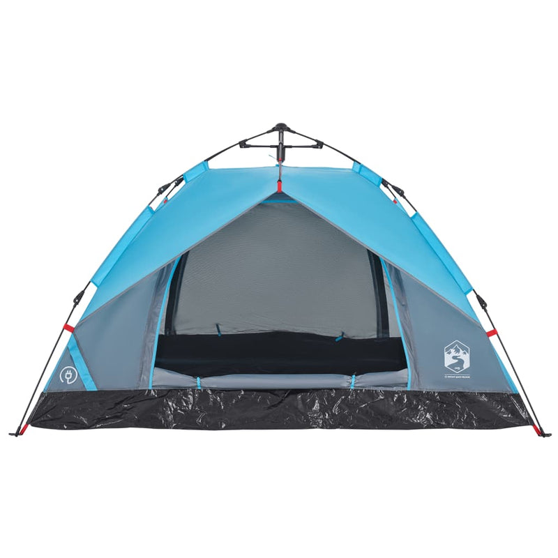 Kuppel-Campingzelt 3 Personen Blau Quick Release