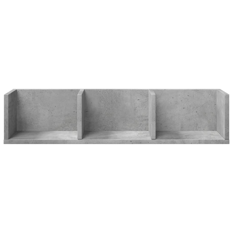 Wandschrank Betongrau 75x18x16,5 cm Holzwerkstoff