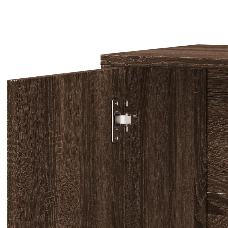 Sideboard Braun Eiche-Optik 60x31x70 cm Holzwerkstoff