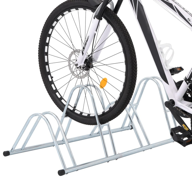 Fahrradständer für 4 Fahrräder Freistehend Verzinkter Stahl