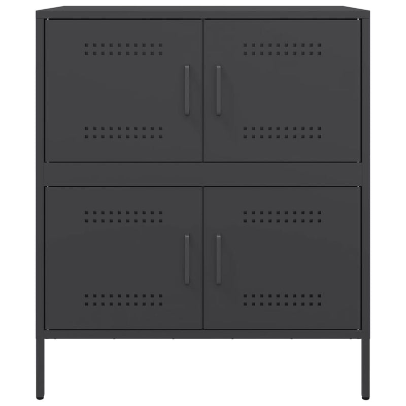 Sideboard Schwarz 68x39x79 cm Stahl