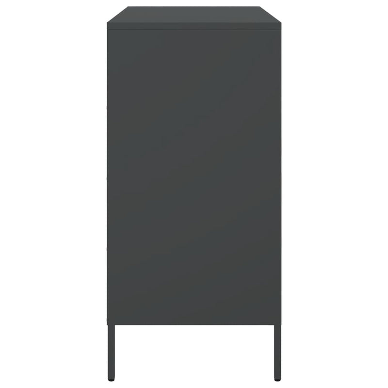 Sideboard Schwarz 68x39x79 cm Stahl