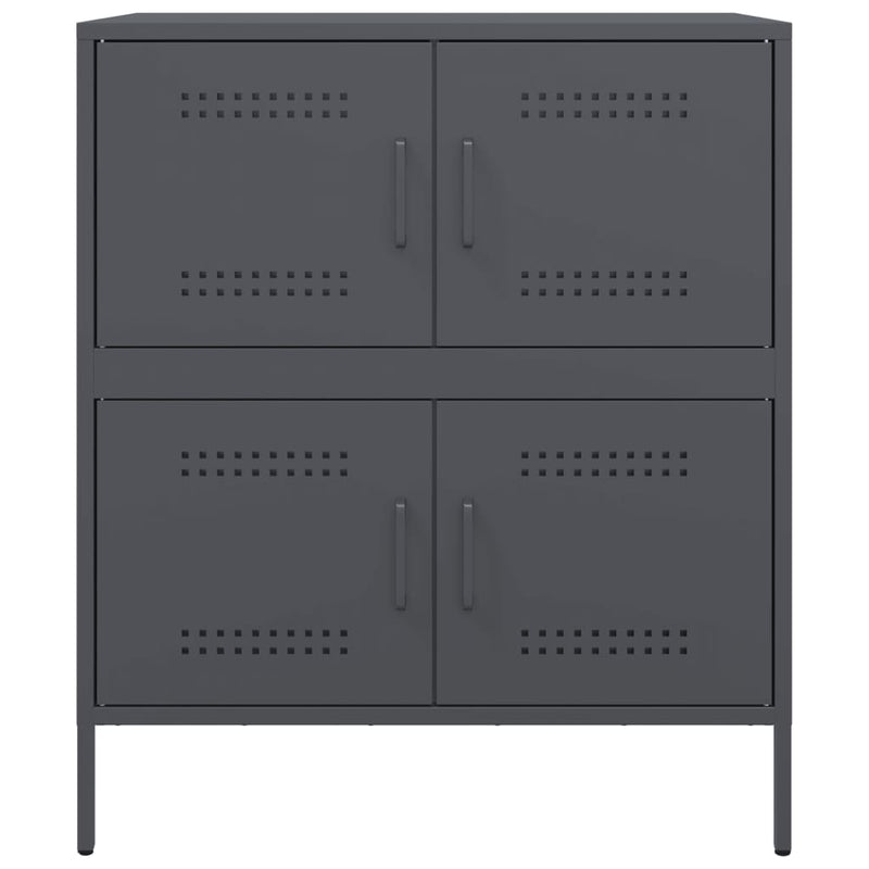 Sideboard Anthrazit 68x39x79 cm Stahl