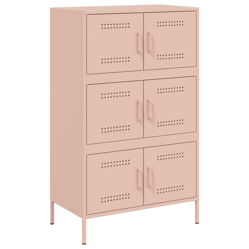 Highboard Rosa 68x39x113 cm Stahl