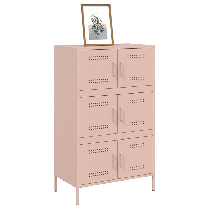 Highboard Rosa 68x39x113 cm Stahl