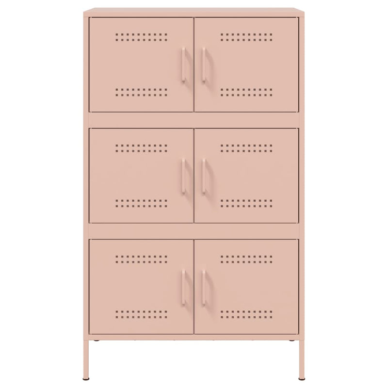 Highboard Rosa 68x39x113 cm Stahl