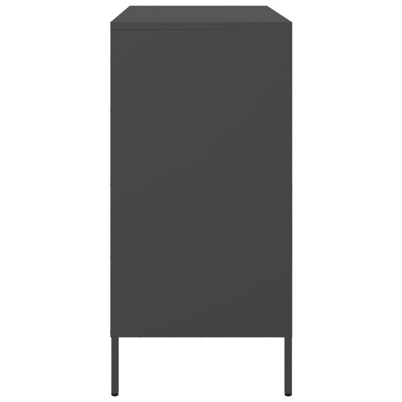 Sideboard Schwarz 68x39x79 cm Stahl