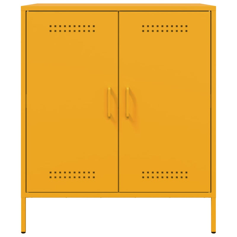 Sideboard Senfgelb 68x39x79 cm Stahl