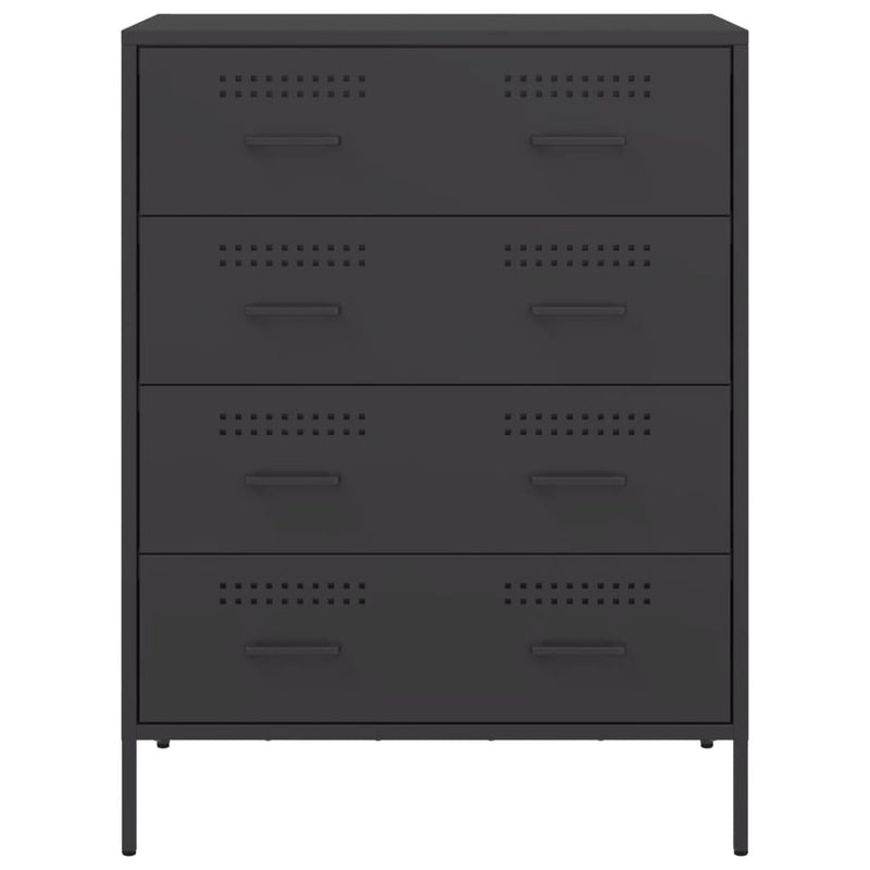 Sideboard Schwarz 68x39x89 cm Stahl