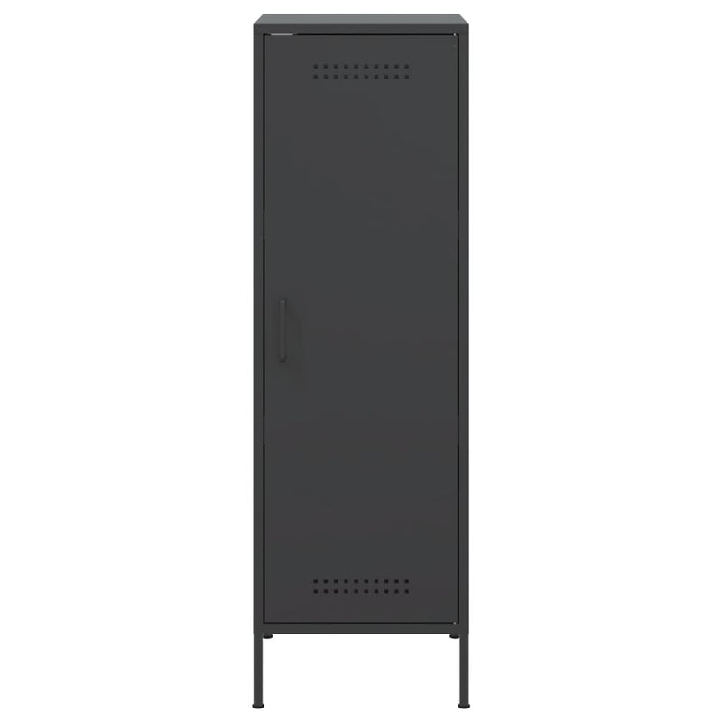 Highboard Schwarz 36x39x113 cm Stahl