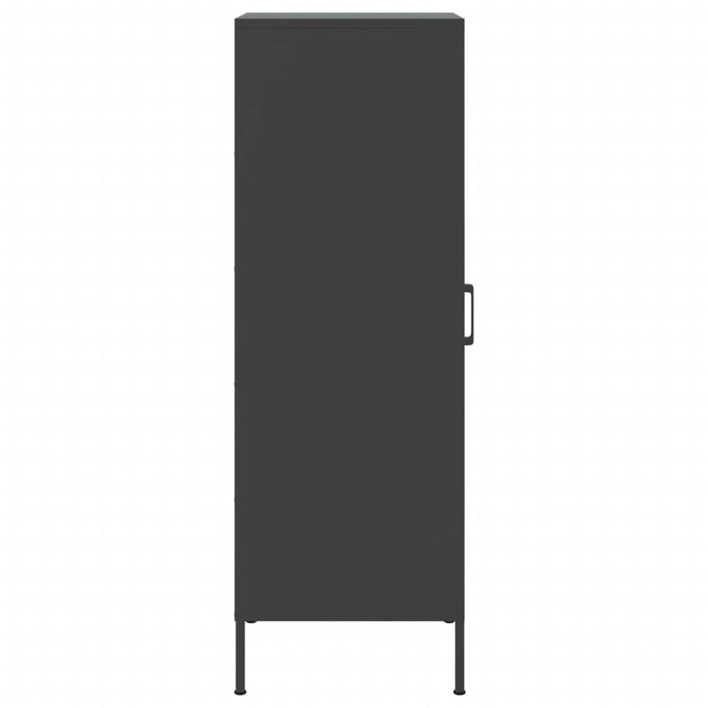 Highboard Schwarz 36x39x113 cm Stahl