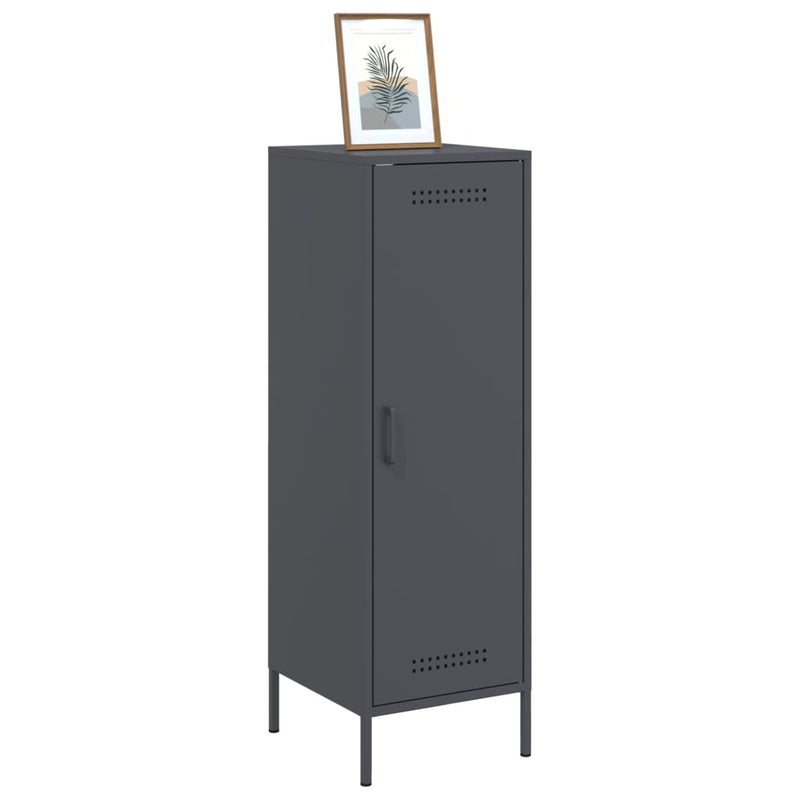 Highboard Anthrazit 36x39x113 cm Stahl