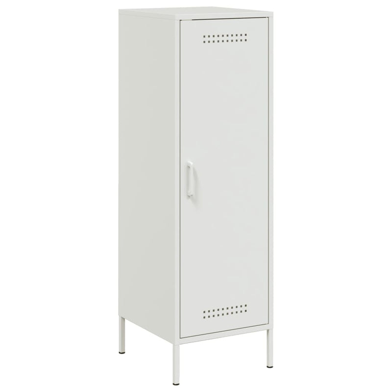 Highboard Weiß 36x39x113 cm Stahl