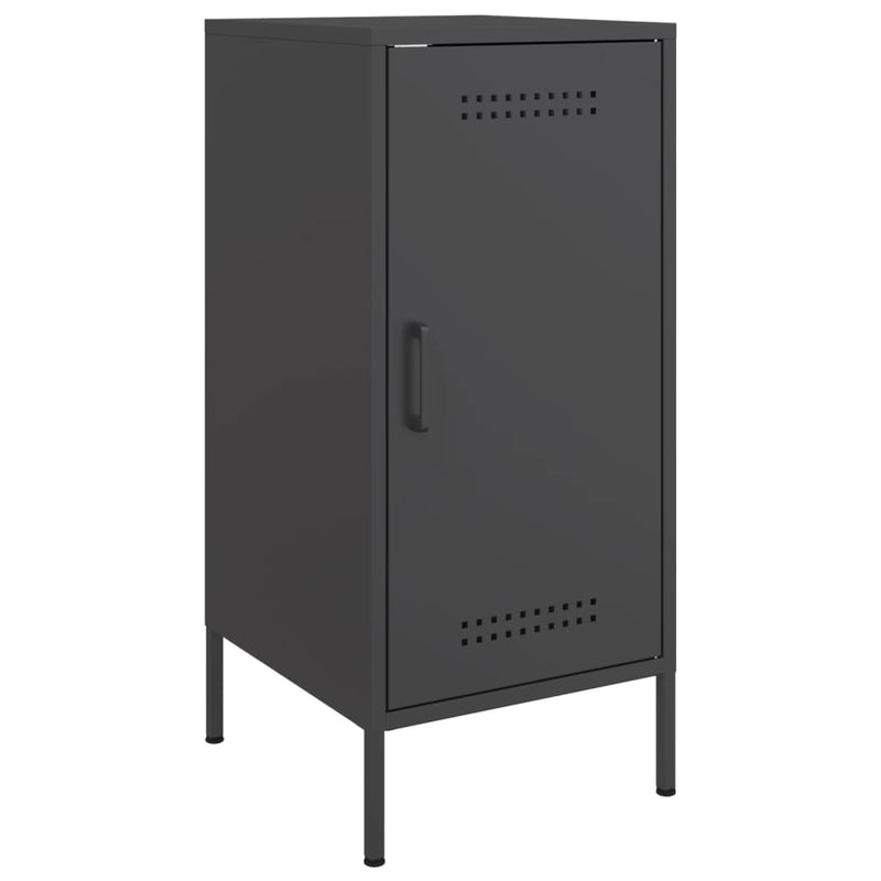 Sideboard Schwarz 36x39x79 cm Kaltgewalzter Stahl