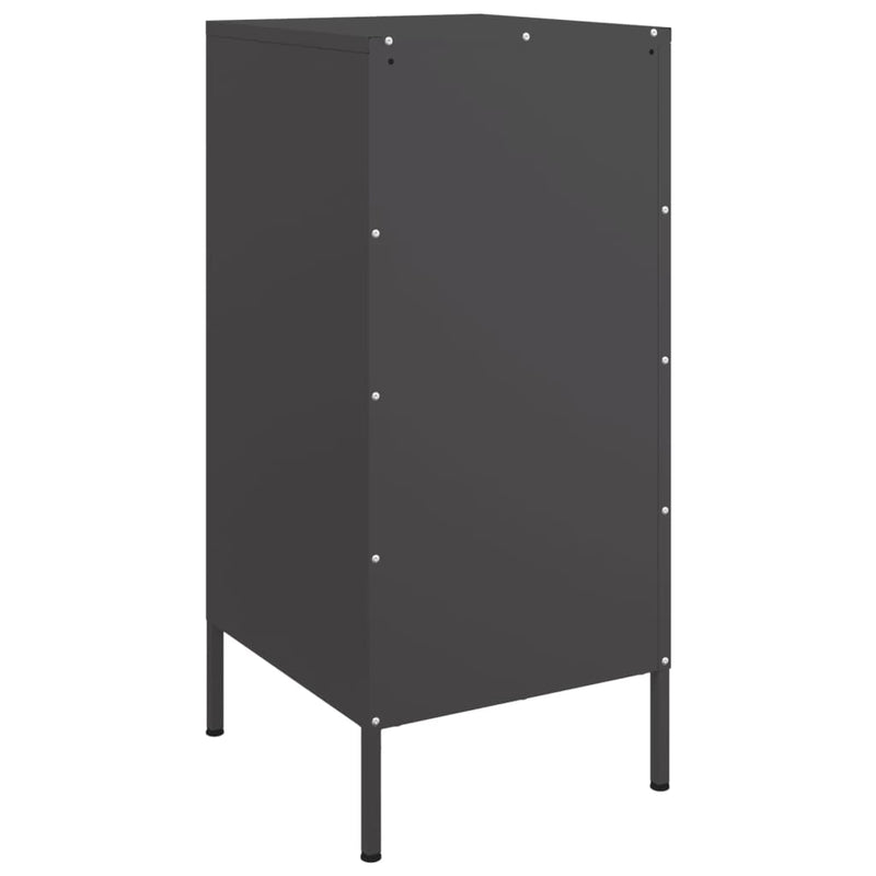 Sideboard Schwarz 36x39x79 cm Kaltgewalzter Stahl