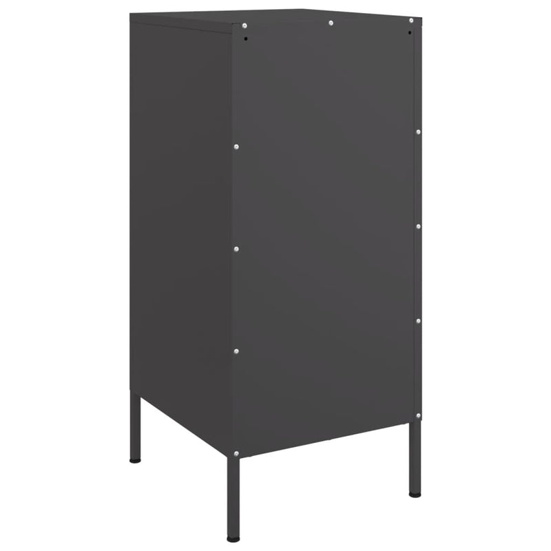 Sideboards 2 Stk. Schwarz 36x39x79 cm Kaltgewalzter Stahl