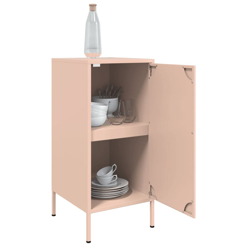 Sideboard Rosa 36x39x79 cm Kaltgewalzter Stahl