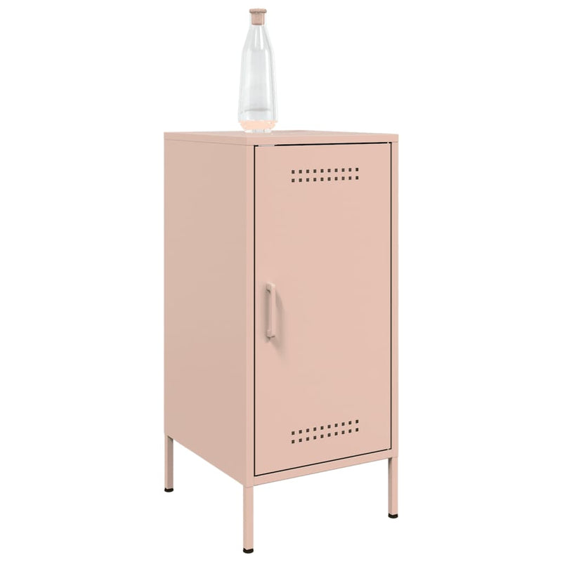 Sideboards 2 Stk. Rosa 36x39x79 cm Kaltgewalzter Stahl