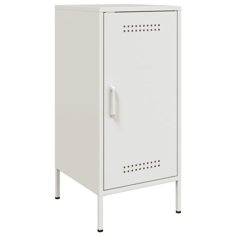 Sideboards 2 Stk. Weiß 36x39x79 cm Kaltgewalzter Stahl