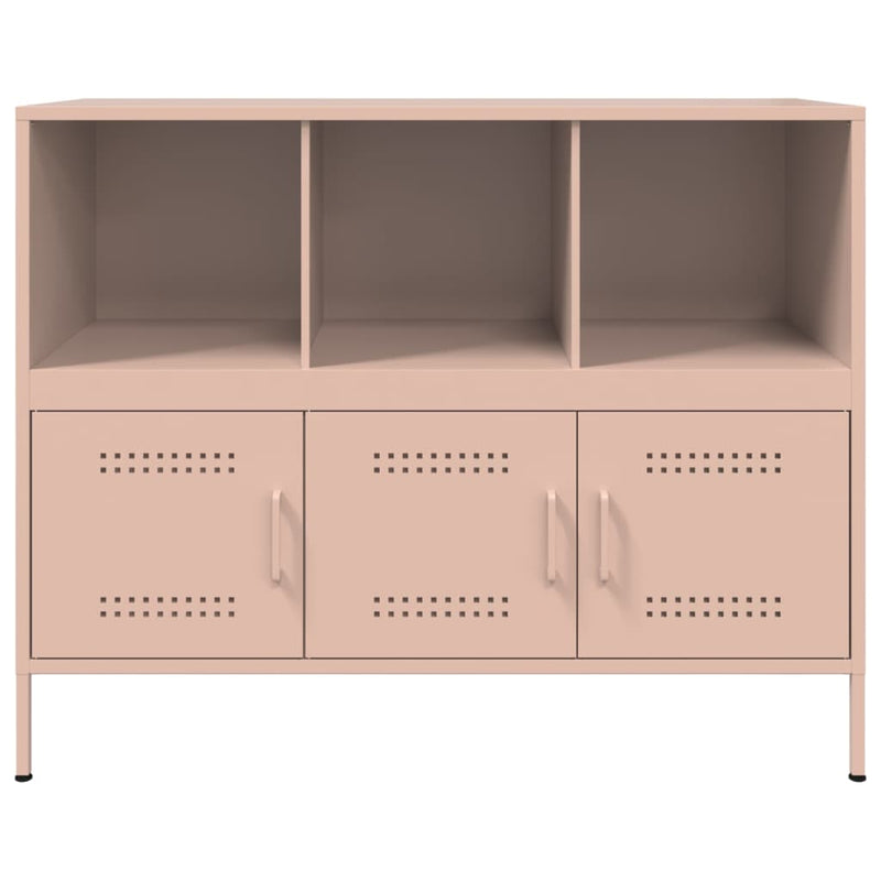 Sideboard Rosa 100,5x39x79 cm Kaltgewalzter Stahl