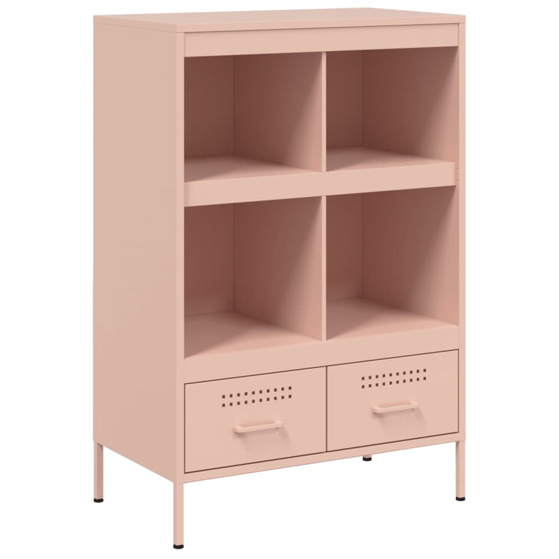 Highboard Rosa 68x39x101,5 cm Kaltgewalzter Stahl