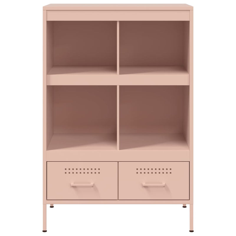 Highboard Rosa 68x39x101,5 cm Kaltgewalzter Stahl