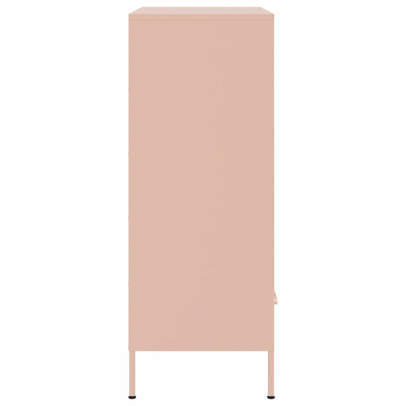 Highboard Rosa 68x39x101,5 cm Kaltgewalzter Stahl