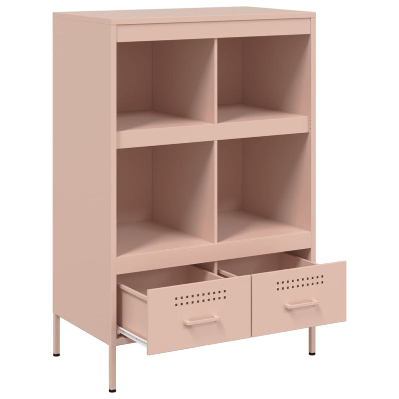 Highboard Rosa 68x39x101,5 cm Kaltgewalzter Stahl