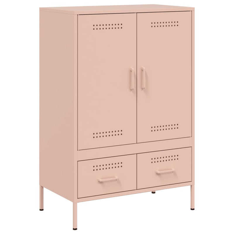 Highboard Rosa 68x39x101,5 cm Kaltgewalzter Stahl