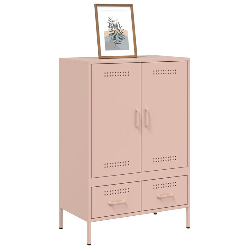 Highboard Rosa 68x39x101,5 cm Kaltgewalzter Stahl