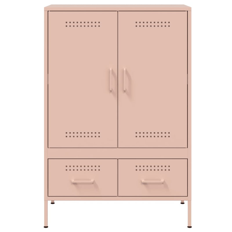 Highboard Rosa 68x39x101,5 cm Kaltgewalzter Stahl