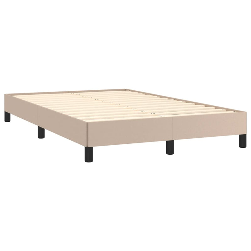 Boxspringbett Matratze Cappuccino-Braun 120x190 cm Kunstleder