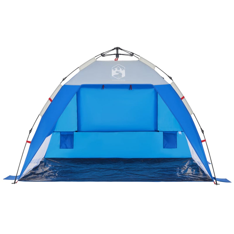 Strandzelt 2 Personen Azurblau Quick Release Wasserdicht