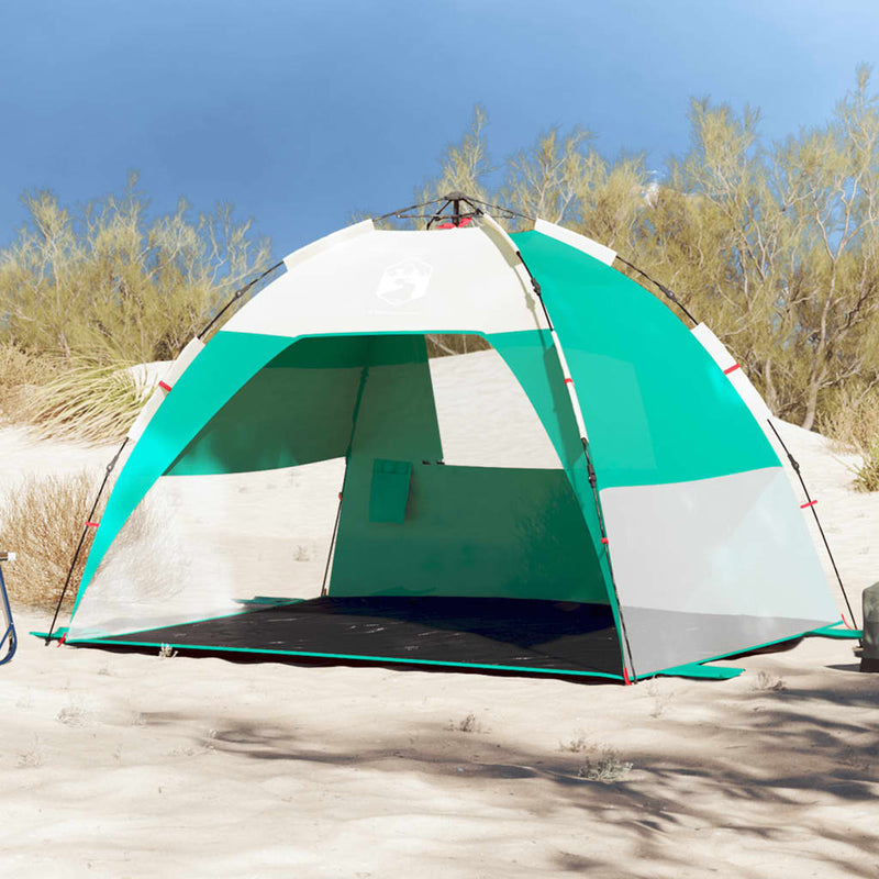 Strandzelt 2 Personen Seegrün Quick Release Wasserdicht