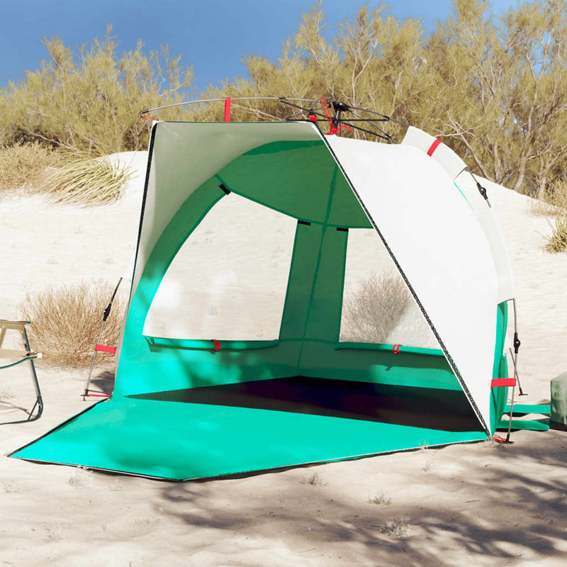 Strandzelt 2 Personen Seegrün Quick Release Wasserdicht