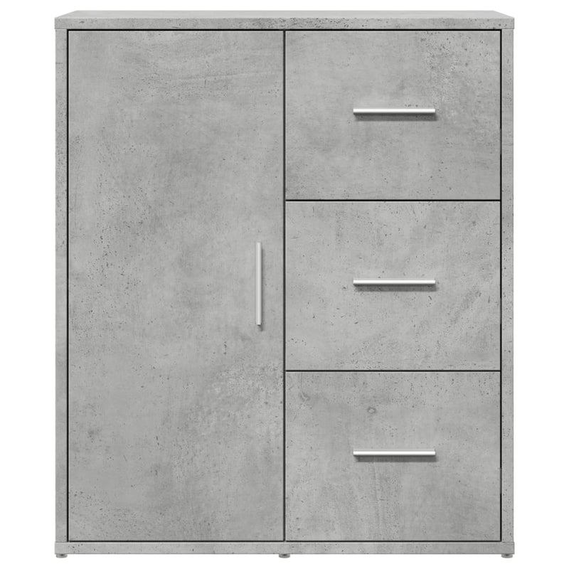 Sideboards 2 Stk. Betongrau 60x31x70 cm Holzwerkstoff