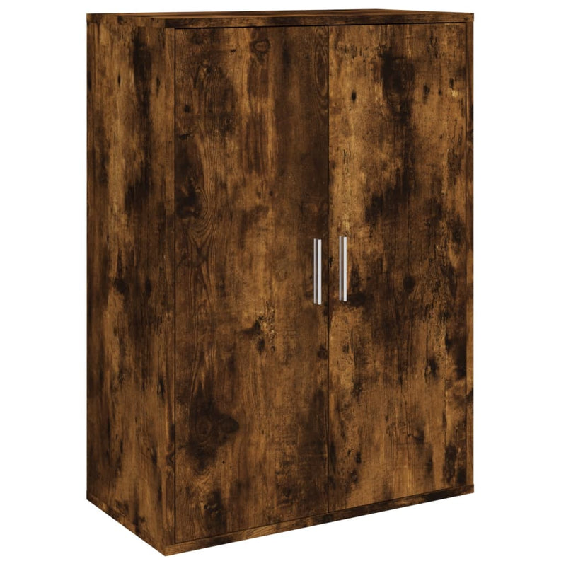 Sideboards 2 Stk. Räuchereiche 60x31x84 cm Holzwerkstoff