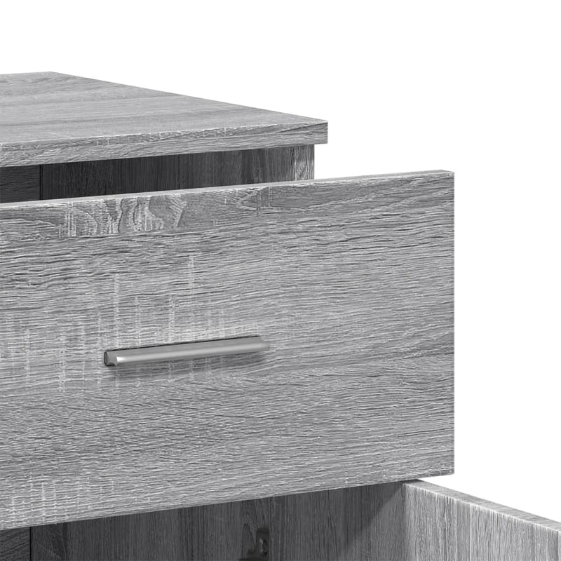 Sideboards 2 Stk. Grau Sonoma 79x38x80 cm Holzwerkstoff