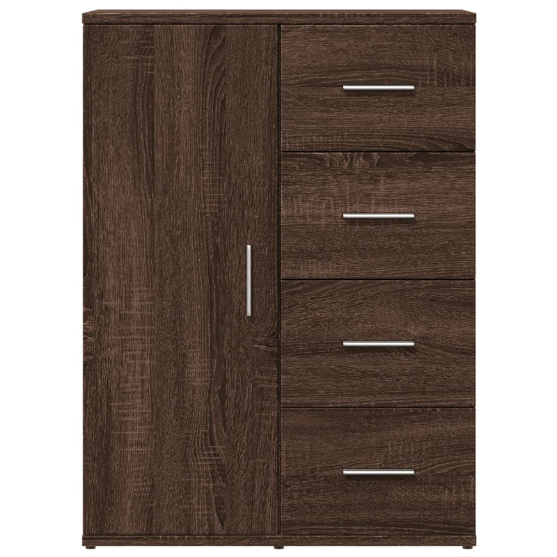 Sideboards 2 Stk. Braun Eichen-Optik 59x39x80 cm Holzwerkstoff