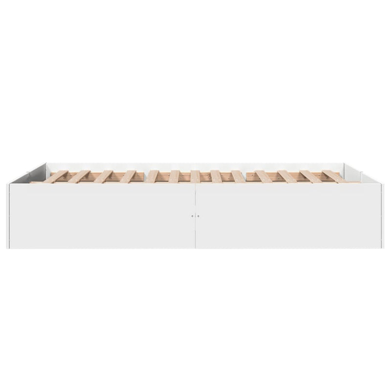 Bettgestell Weiß 140x190 cm Holzwerkstoff