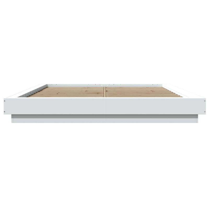 Bettgestell Weiß 160x200 cm Holzwerkstoff