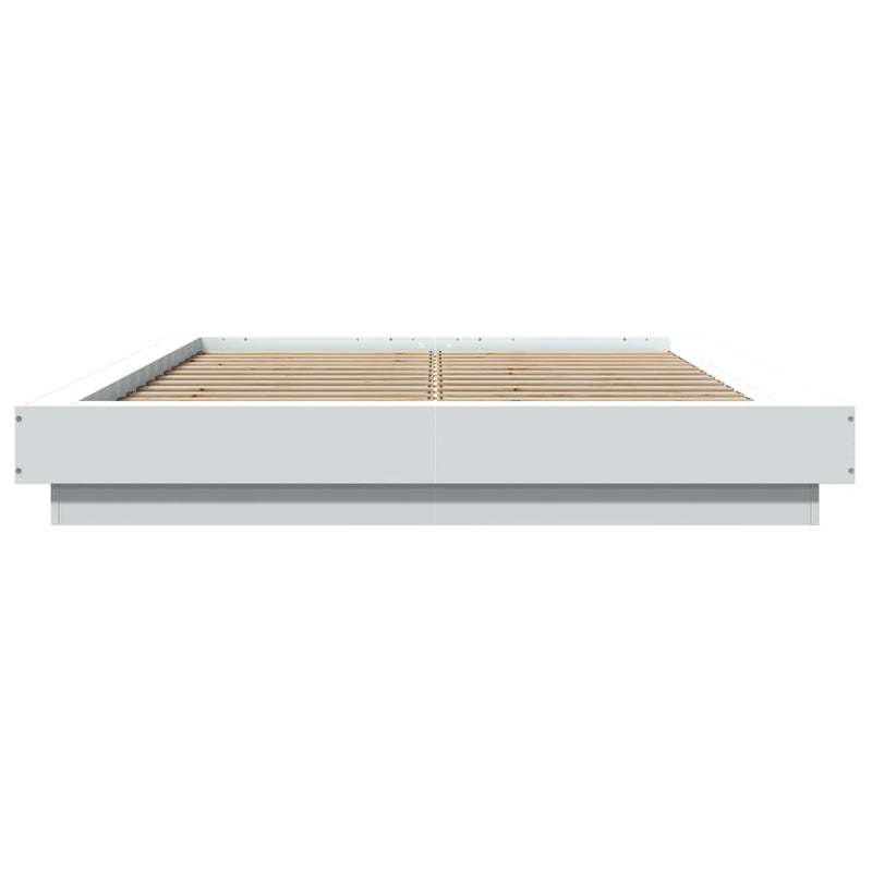 Bettgestell Weiß 140x190 cm Holzwerkstoff