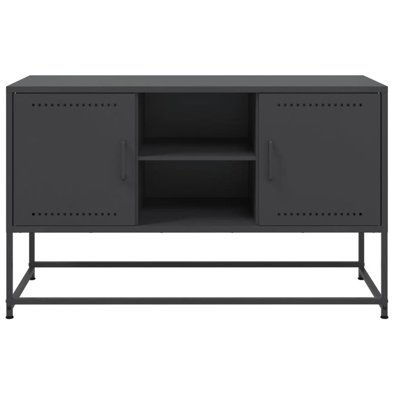 Highboard Schwarz 36x39x123 cm Stahl