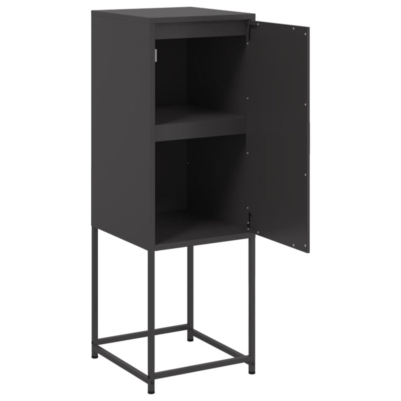 Highboard Schwarz 36x39x123 cm Stahl