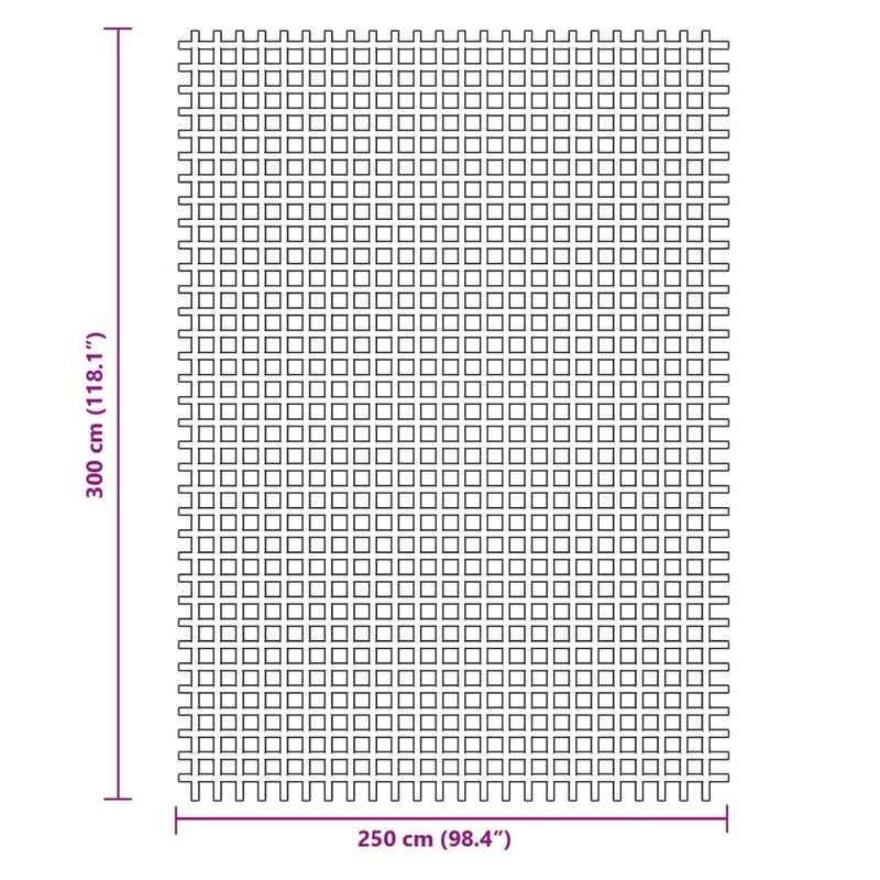 Campingteppich Anthrazit 3x2,5 m