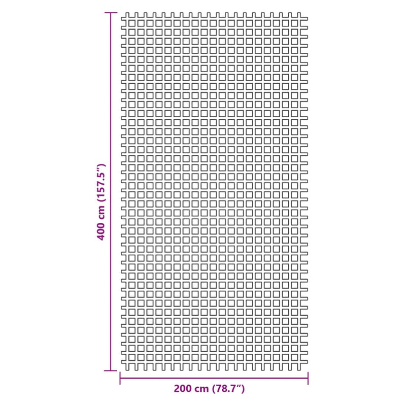 Campingteppich Blau 4x2 m