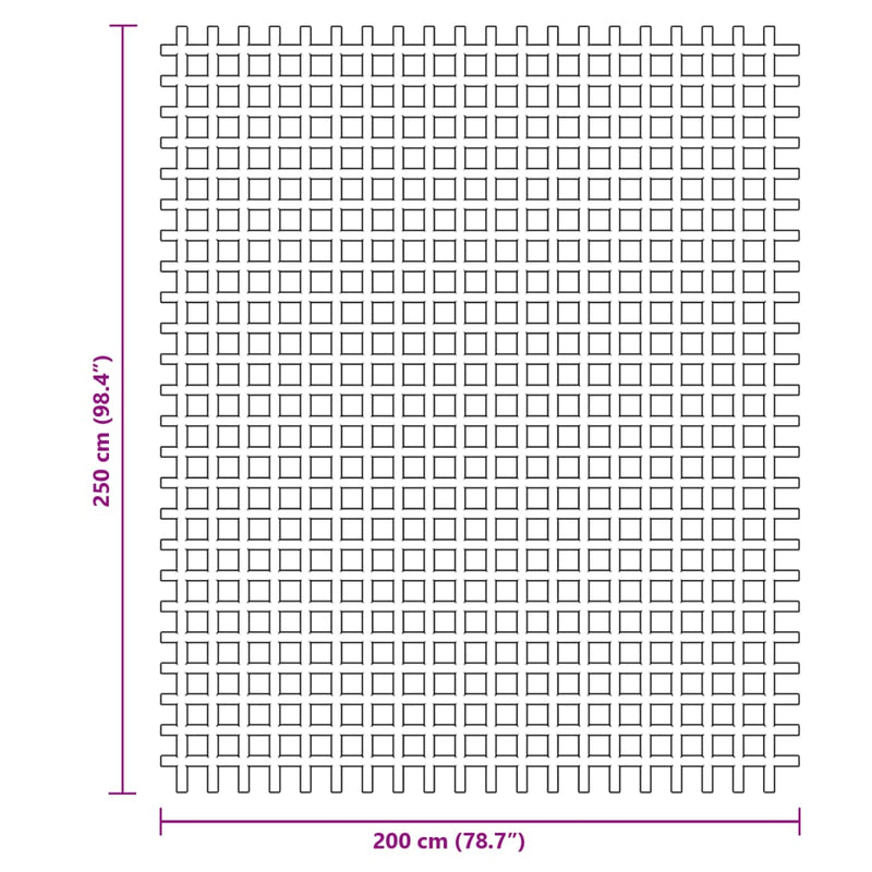 Campingteppich Blau 2,5x2 m