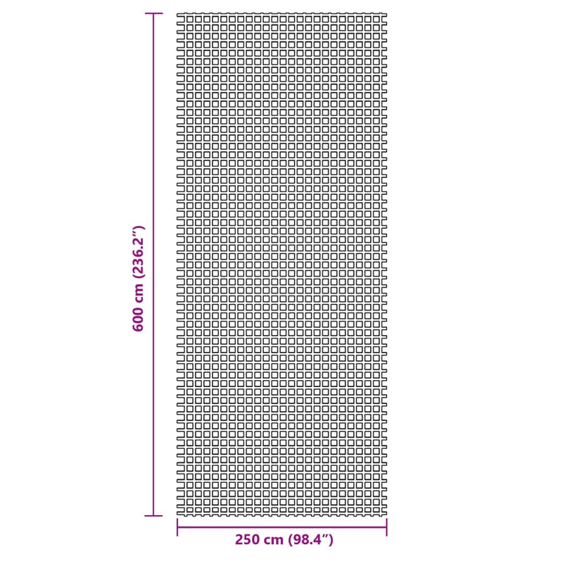 Campingteppich Blau 6x2,5m