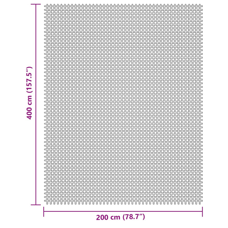 Campingteppich Creme 4x2 m